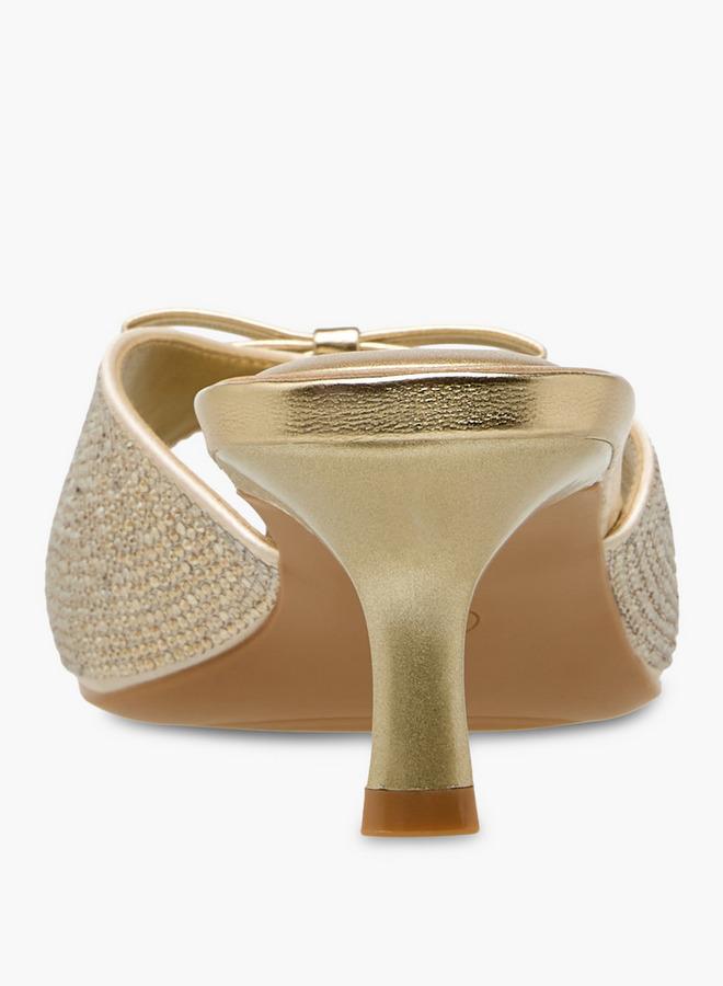 سيليست صنادل بكعب قطة مزينة للنساء مجموعة رمضان - Image 5